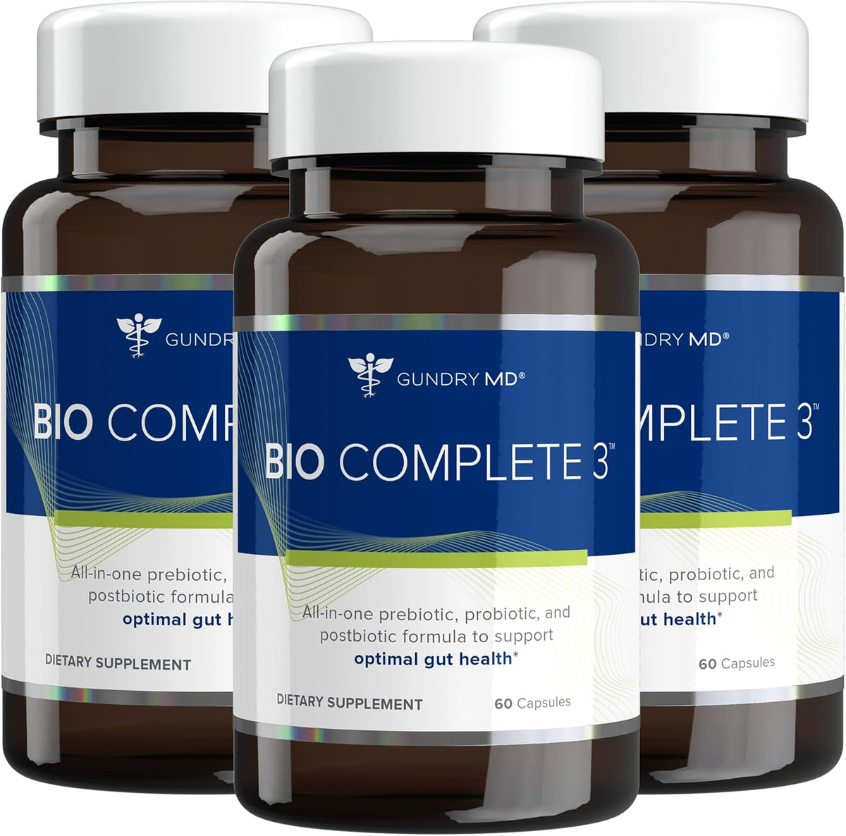 Gundry MD Bio Complete 3, 3-in-1 Probiotics, Pre & Postbiotics, 90 Servings