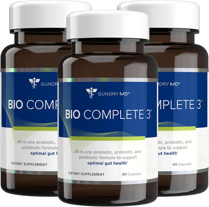 Gundry MD Bio Complete 3, 3-in-1 Probiotics, Pre & Postbiotics, 90 Servings