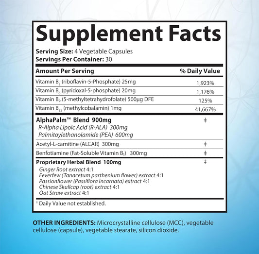 SciatiEase Sciatic Nerve Health Support Supplement, 120 Capsules