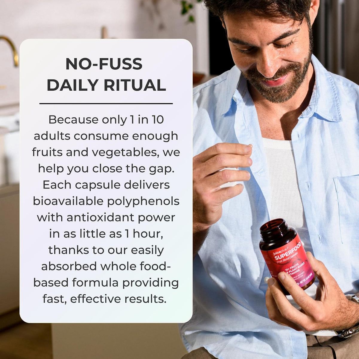 Juice Plus+ Fruit & Vegetable Blend, 2 Bottles (60+60 Servings)